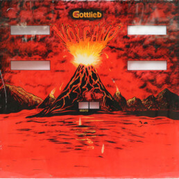 Gottlieb-Volcano Back Glass Front - Pinball Mania